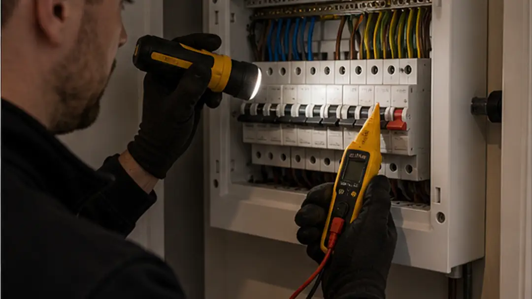 Illustrative emergency electrician call-out work in Laurencekirk