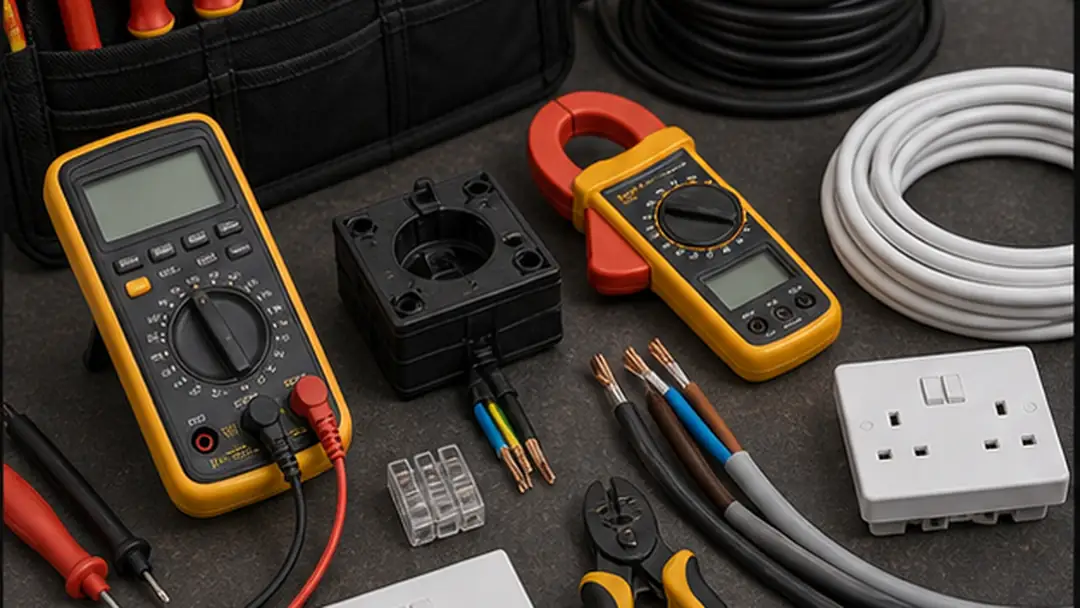 Tools for shop fitting electrical installation